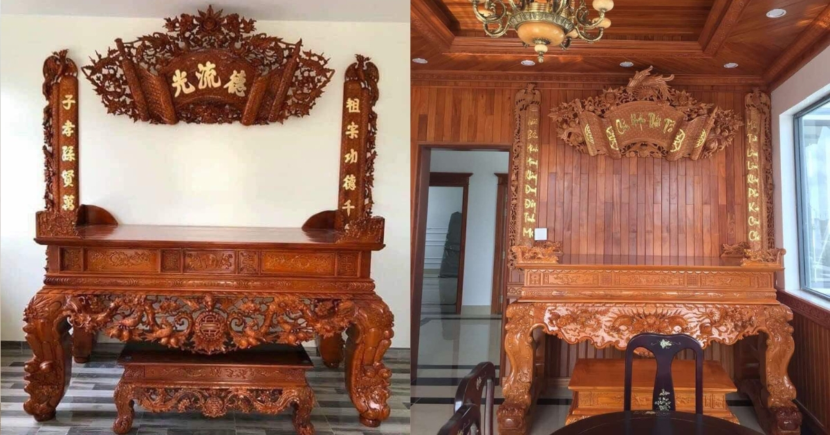 Đồ thờ gỗ đẹp và tinh tế tại Đồ gỗ Bảo Xuân